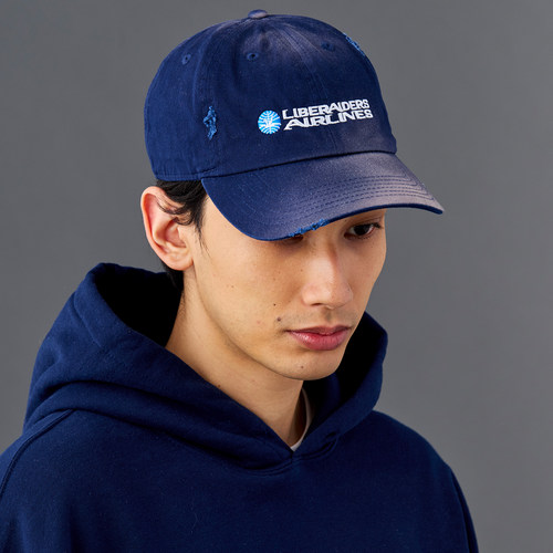 【官方直营】Liberaiders FADED AIRLINE 复古做旧鸭舌棒球帽26SS