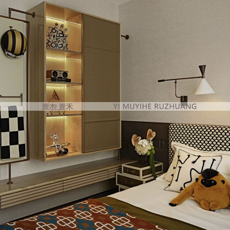 现代简约样板间儿童房创意花艺花器米奇小滑板音箱摆件软装搭配