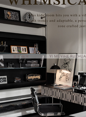 男孩房潮玩游戏滑板艺术软装摆件