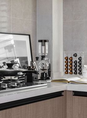 简约轻奢样板间厨房软装摆件