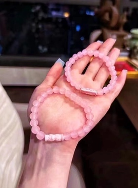 泰国特色工艺  吉士纳 蝴蝶 手链  粉色手串