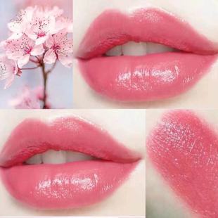 桃花粉粉色口红芭比少女送女友儿童淡色系淡妆裸色保湿不掉色防水
