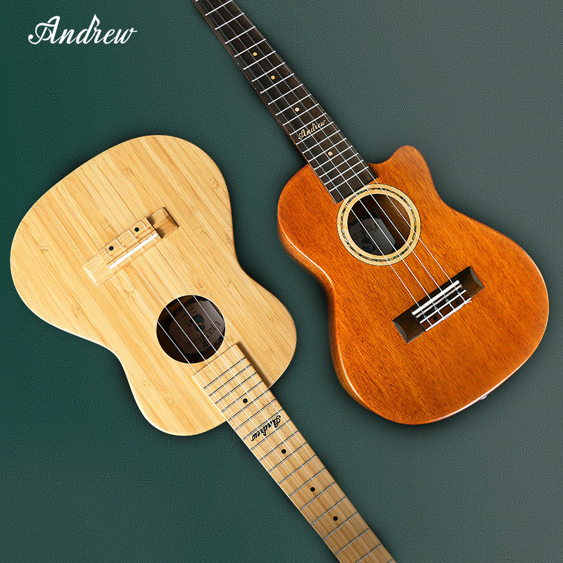 安德鲁全单板尤克里里女生男23寸单板小吉他儿童乌克丽丽ukulele