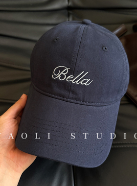 YAOLI加大帽围~美式复古Bella刺绣棒球帽子女户外遮阳鸭舌帽男潮