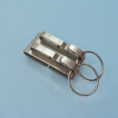 穿皮带 无弹簧双排腰挂男士 不锈钢手工钥匙扣黄铜纯色长款 短款