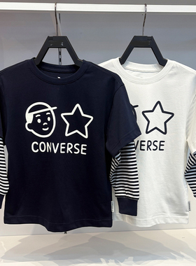 CONVERSE匡威Noritake联名款25年秋男女童假两件长袖T恤CV2532150