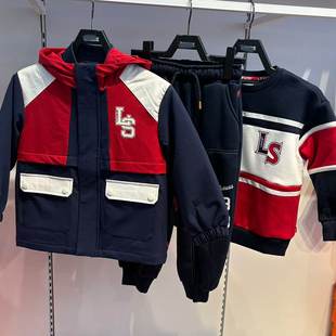 Levis李维斯25年冬季男女童保暖三合一羽绒服冲锋衣外套LV2542309