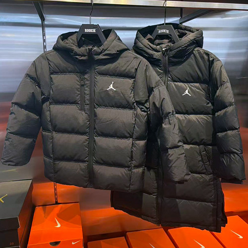 JORDAN乔丹正品25年冬男女童三防连帽加厚羽绒服外套JD2542055