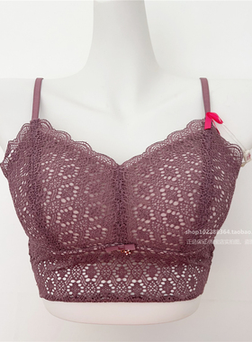 有多美61101蕾丝细肩带文胸内衣ABC杯吊带美背心式春夏无钢圈