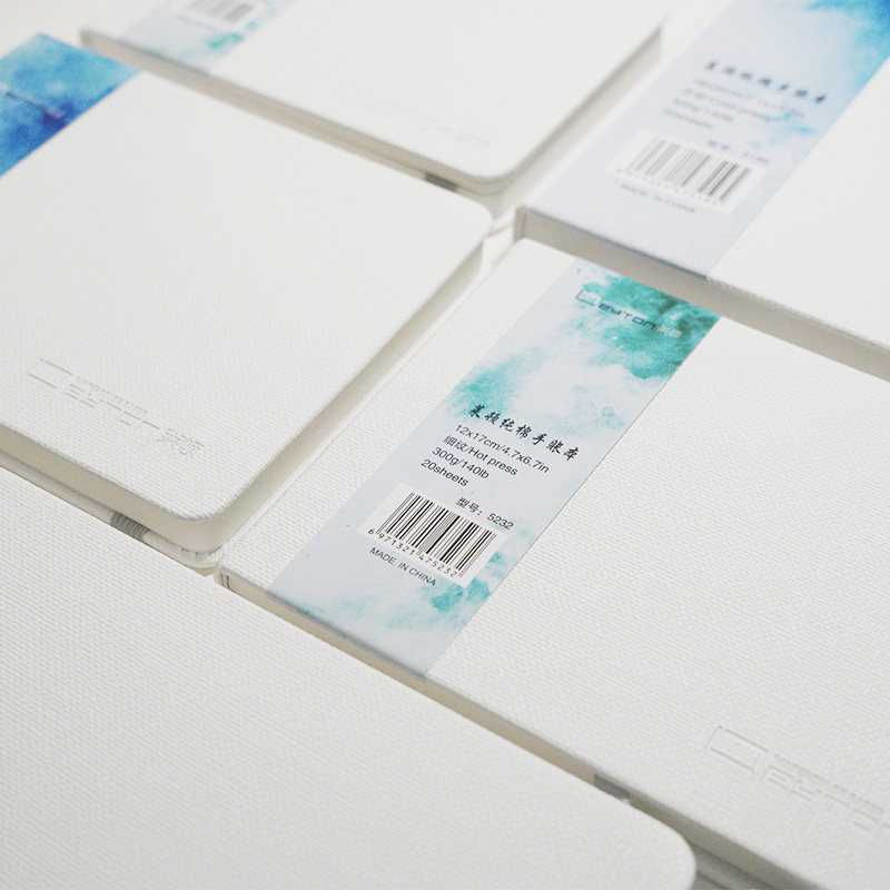 新款·莱顿纯棉手账本300克加厚水彩纸便携式手绘画纸,文具电教/文化用品/商务用品,水彩纸/本/水彩水粉颜料本,淘宝优惠券,粉丝福利购,淘宝优惠卷