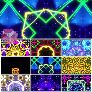 野狼disco歌曲动感炫酷街舞蹈DJ 晚会舞台大屏幕LED背景视频素材