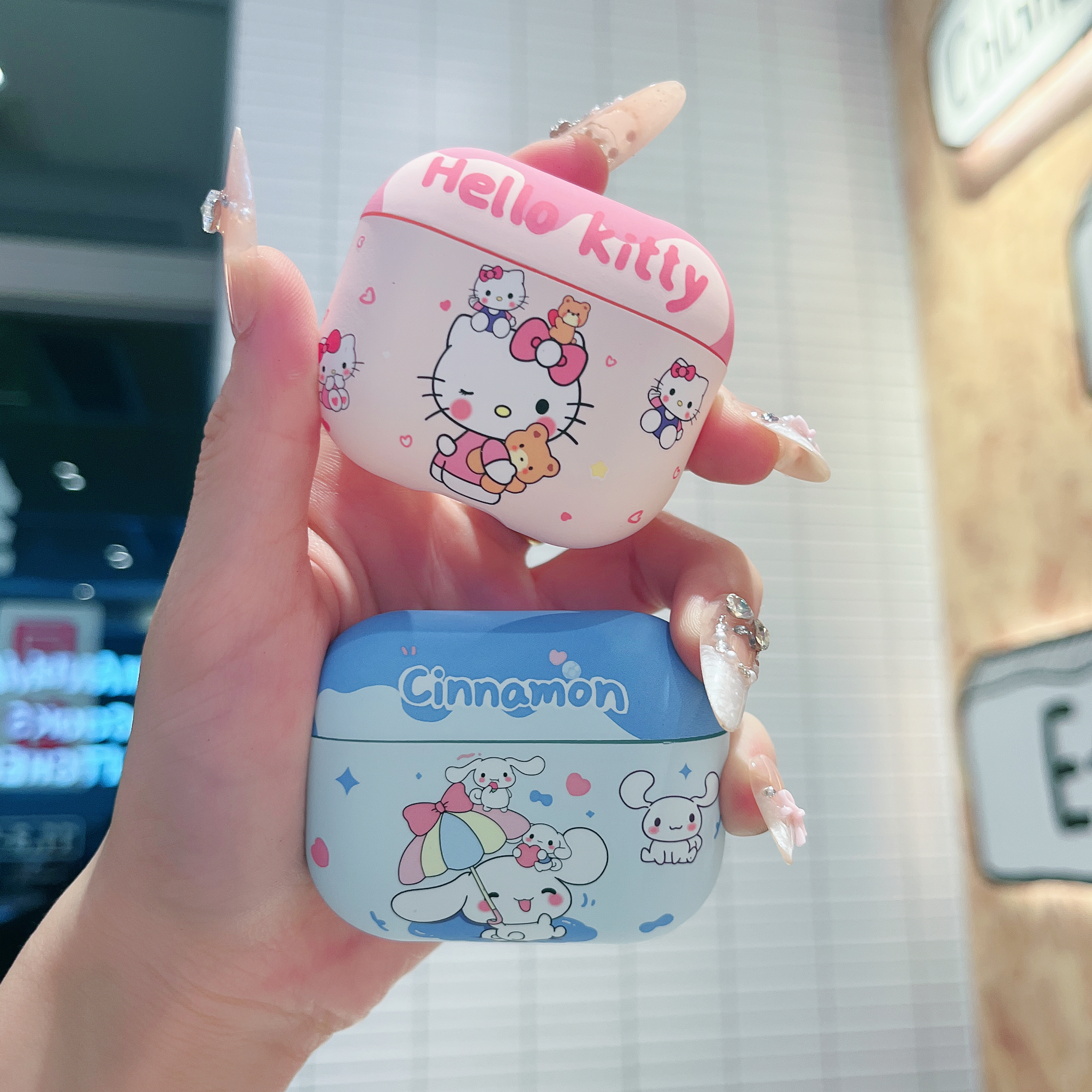 可爱三丽鸥卡通苹果磨砂耳机套