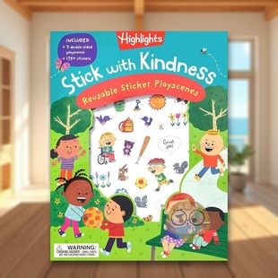 【预售】【学习善良】坚持善行可重复使用的贴纸场景【Learning Kindness】 Stick with Kindness Reusable Sticker Playscenes英