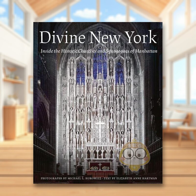 【预售】神圣的纽约曼哈顿历史悠久的教堂和犹太教堂Divine New York英文摄影集综合作品Michael LAbbeville Press精装进口原版书