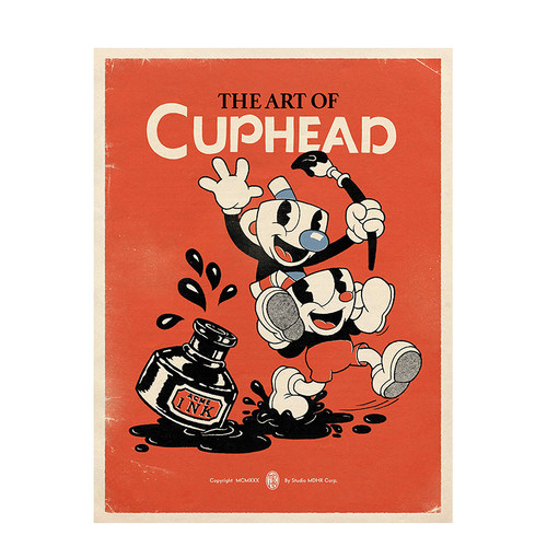 【WH】英文原版 茶杯头美术设定集 TGA获奖独立游戏 精装 The Art of Cuphead 30年代复古画风 概念设定插画