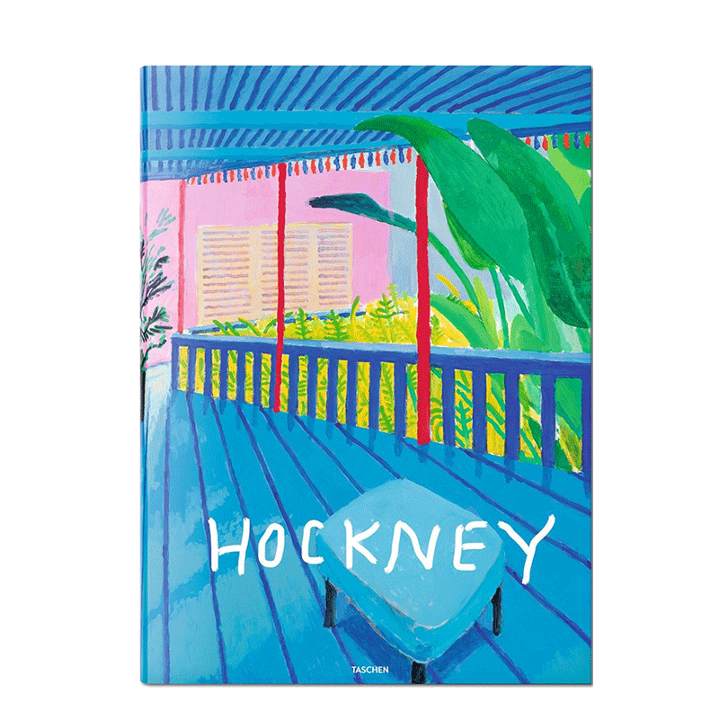 【预售】TASCHEN限量版DAVID HOCKNEY A Bigger Book 亲笔签名版 带书架【Collectors Edition】超大开本进口艺术画册英文原版正版