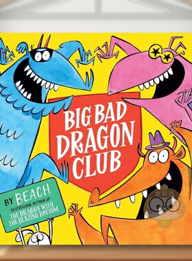 【预售】大坏龙俱乐部英文儿童绘本虚构类进口原版书平装3岁6岁Big Bad Dragon Club Beach Simon & Schuster Childrens Books书籍