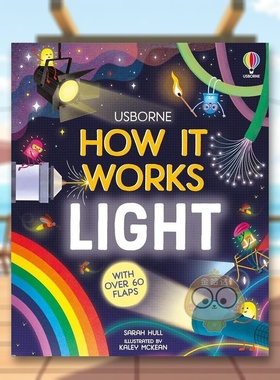 【现货】【翻翻书】光如何运作英文儿童趣味进口原版外版书纸板书3-6周岁【How It Works】 LightSarah Hull Usborne children’书
