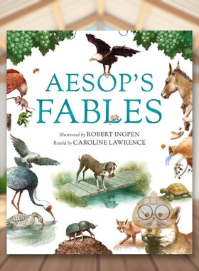 【预售】【绘本大师Robert Ingpen】伊索寓言英文儿童绘本插画师进口原版外版书精装Aesop’s Fables (Robert Ingpen Illustrate书