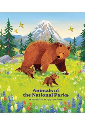 【预售】国家公园动物图鉴 Animals of the National Parks 原版英文儿童绘本进口书籍图书外版正版
