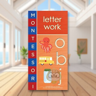 【预售】蒙特利梭:字母练习 Montessori: Letter Work 原版英文儿童自然拼读进口书籍图书外版正版