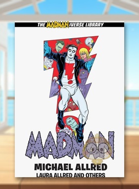 【预售】狂人图书馆版卷4英文漫画进口原版书精装14岁以上Madman Library Edition Volume 4 Michael Allred Dark Horse书籍外版正