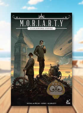 【现货】莫里亚蒂发条帝国英文漫画进口原版书14岁以上Moriarty: Clockwork Empire  Jean-Pierre Pecau Titan Books书籍图书外版
