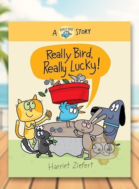 【预售】【小鸟Really】我真的很幸运英文儿童漫画 Harriet Ziefert进口原版书精装6岁-9岁【Really Bird Stories】Really Bird,书