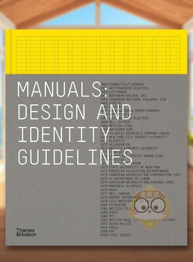 【现货】手册企业形象设计指南英文综合设计进口原版图书Manuals  Design and Identity Guidelines精装Massimo VignelliUnit Ed书