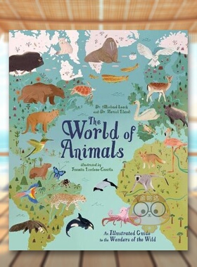 【预售】动物世界The World of Animals英文儿童绘本知识百科3-6岁精装进口原版书Dr Michael Leach Arcturus Publishing书籍图书