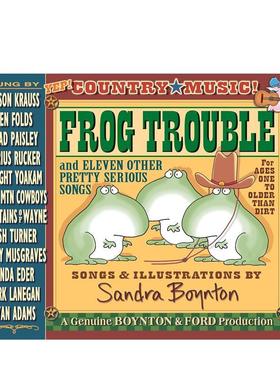 【预售】青蛙麻烦了 FROG TROUBLE 英文原版儿童绘本6-9岁故事图画书进口英语启蒙读物书籍 BOYNTON SANDRA