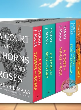 【预售】荆棘与玫瑰王庭（平装套装5本/套）英文文学小说进口原版外版书14岁以上Court of Thorns and Roses Paperback Box Set书
