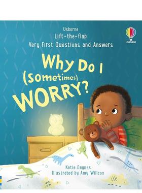 【现货】【问答翻翻书】我为何有时感到焦虑？ Why do I (sometimes) worry? 原版英文儿童绘本