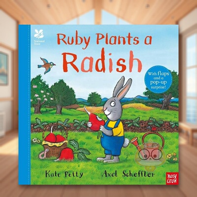 【现货】国民托管组织红宝石种萝卜英文儿童绘本IP系列进口原版书精装National Trust: Ruby Plants A Radish Kate Petty Nosy C书
