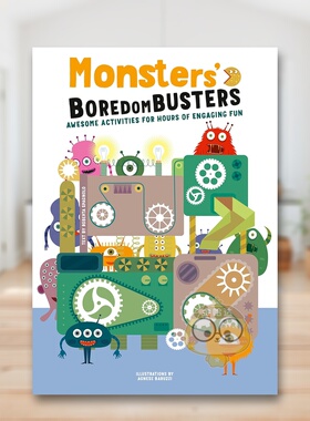 【预售】怪物解闷宝典：趣味活动玩不停 Monsters' Boredom Busters  原版英文儿童趣味进口书籍图书外版正版