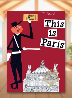 【预售】【Miroslav Sasek】这就是巴黎 This is Paris 原版英文儿童绘本进口书籍图书外版正版