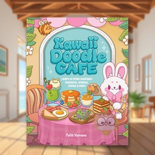 【现货】卡哇伊涂鸦咖啡馆英文生活综合进口原版外版书平装14岁以上Kawaii Doodle Cafe: Learn to Draw Adorable Desserts, Sna书