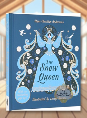 【现货】【闪耀经典童话立体书】冰雪皇后英文儿童立体进口原版书精装【Gilded Fairytales】The Snow Queen Lesley书籍图书外版正