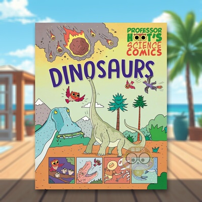 【现货】霍特教授的科学漫画：恐龙 Professor Hoot's Science Comics: Dinosaurs 原版英文儿童绘本进口书籍图书外版正版