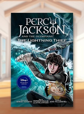 【预售】波西杰克逊与神火之盗漫画简装英文漫画进口原版书简装Percy Jackson and the Olympians The Lightning Thief The Grap书