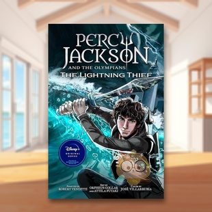 【预售】波西杰克逊与神火之盗漫画简装英文漫画进口原版书简装Percy Jackson and the Olympians The Lightning Thief The Grap书