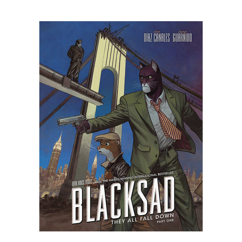 【预售】漫画 黑猫侦探:大厦全倾 布莱克萨德 Blacksad: They All Fall Down·Part One 英文漫画书原版进口图书 精装 黑马漫画