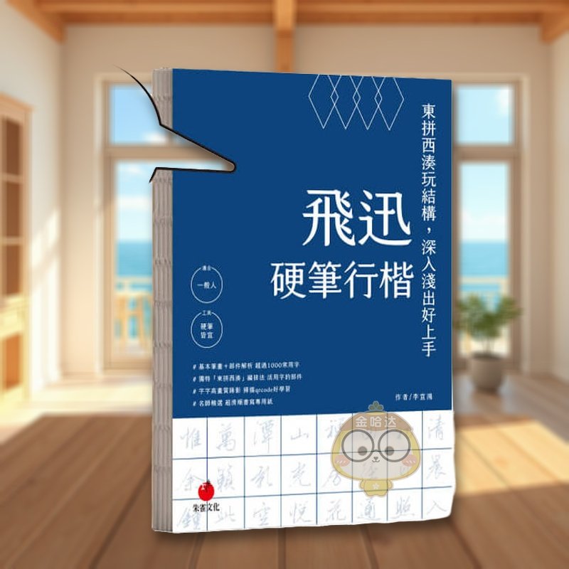 【预售】飞迅硬笔行楷 台版原版中文繁体学习类 李宣鸿 朱雀文化事业进口书籍图书外版正版