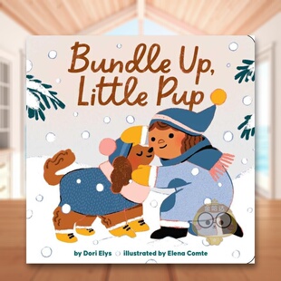 保暖衣 Littl书 Elys 6岁Bundle 预售 穿上你 英文儿童绘本动物生态环保进口原版 小狗狗 PupDori 外版 Little 书纸板书3岁