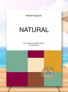 【预售】配色灵感手册：自然篇 Palette Playbook - Natural 原版英文印刷版式色彩设计 低饱和度暖暗色调进口书籍图书外版正版