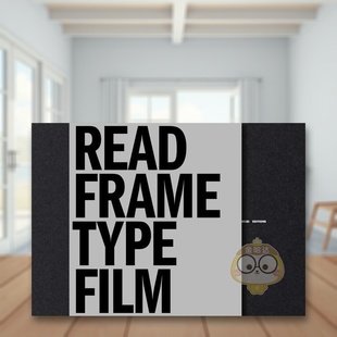 Type 正版 阅读帧间文字：银幕上 英文艺术画册画集进口书籍图书外版 原版 Film Frame Read 书写 预售