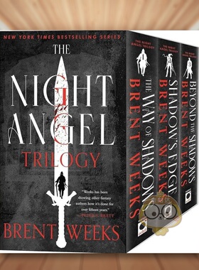 【预售】暗夜天使三部曲英文文学小说进口原版外版书盒装14岁以上Night Angel Trilogy BRENT WEEKS Orbit US书籍图书正版
