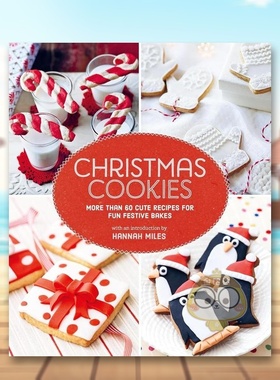 【预售】圣诞饼干英文餐饮进口原版外版书Hannah Miles精装14岁以上Christmas Cookies Ryland Peters&Small书籍图书正版