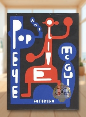 【预售】大力水手和橄榄英文平面设计字体图案标志设计进口原版书Richard McGuire Popeye and Olive简装Richard McGuire著Fotoki