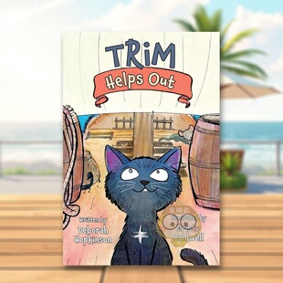 【预售】修剪有帮助英文儿童桥梁书进口原版外版书精装6岁-9岁Trim Helps OutDeborah HopkinsonPeachtree Publishers书籍图书正版